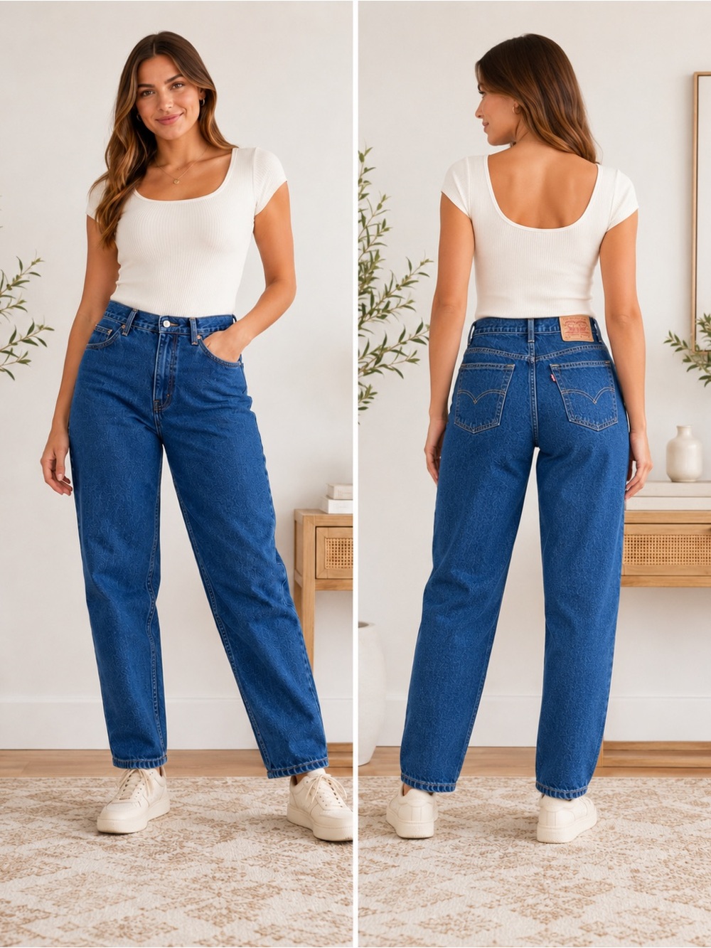 Vtg Levis 550 Relaxed Fit Jeans Misses 16 Tapered Leg Mom 33 x 29 Y2K Normcore
